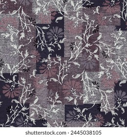 floral ethnic patchwork pattern textures background