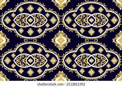 Blumenethnisches, nahtloses Muster. Aztekteppich mandala Ornament einheimische boho chevron Textildekoration Tapete. Stammtisch-Truthahn Afrikanischer traditioneller indischer Stickereihintergrund 
