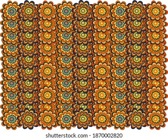 florales, ethnisches Vektorgrafik-Muster