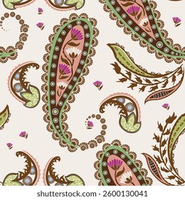 Floral exotic seamless pattern paisley flower print design ethnic floral pattern ornate floral ornament pattern.