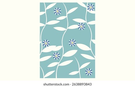 Floral fabric pattern background design for use.