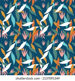 FLORAL FABRIC PATTERN DESIGN ILLUSTRATION 