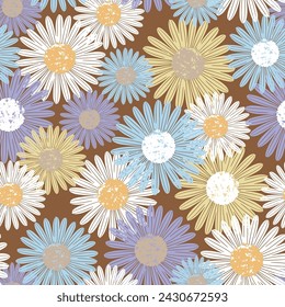 floral fabric pattern illustration background