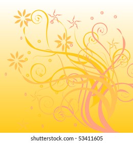 Floral fantasy. Vector illustration