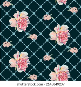 Floral fashion prints. Botanical  pattern. Textile design.
