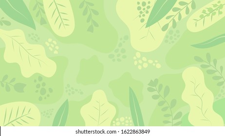 Floral flat colorful spring background