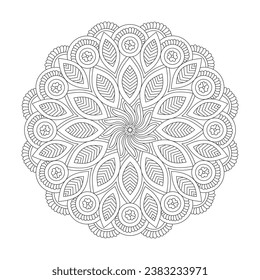 Floral Flourish rotate coloring book mandala page for kdp book interior, Ability to Relax, Brain Experiences, Harmonious Haven, Peaceful Portraits, Blossoming Beauty mandala design.