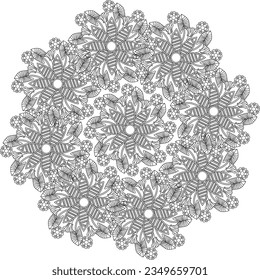 floral flower adult coloring page vector seamless anti stresss meditaton coloring pages