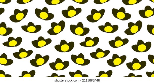 Floral and flower background. Seamless pattern.Vector.