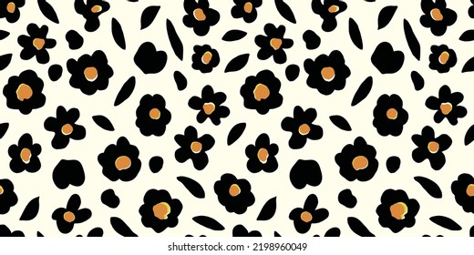 Fondo floral y floral. Patrón sin problemas.Vector.