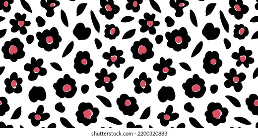Floral and flower background. Seamless pattern.Vector.