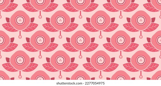 Floral and flower background. Seamless pattern.Vector.