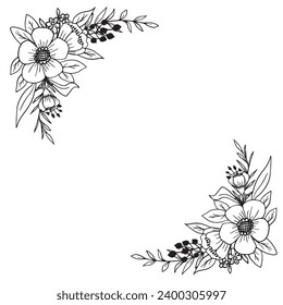 Floral Flower Decoration Card Illustration