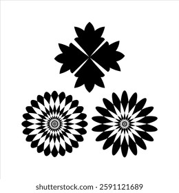 floral flower design art set