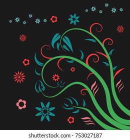 floral flower elements