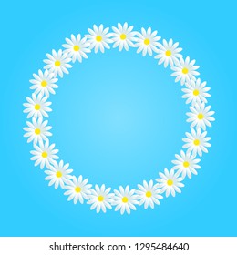 Floral flower frame. Vector