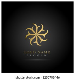 Floral, Flower & Leaf Logo. Symbol & Icon Vector Template.