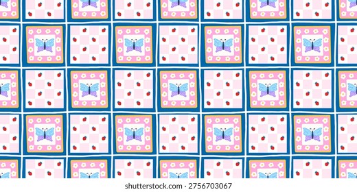 Patchwork floral flores y