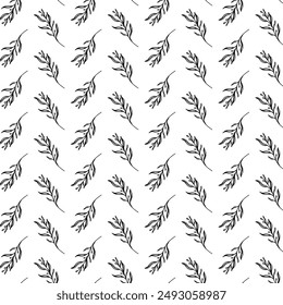 Floral flower pattern abstract background, black and white for your backdrop, fabric, wrapping and wallpaper