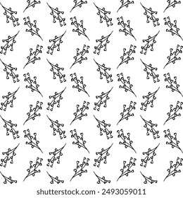 Floral flower pattern abstract background, black and white for your backdrop, fabric, wrapping and wallpaper