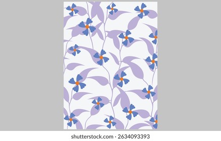 Fondo de diseño de patrón de flores florales