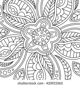 floral flower pattern doodle