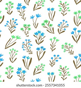 Floral Flower PAttern Fabric design Art Textile Illustration