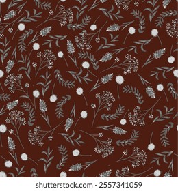 Floral Flower PAttern Fabric design Art Textile Illustration