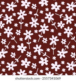 Floral Flower PAttern Fabric design Art Textile Illustration