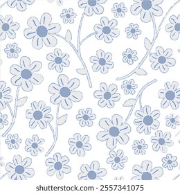 Floral Flower PAttern Fabric design Art Textile Illustration