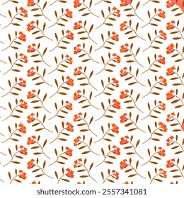 Floral Flower PAttern Fabric design Art Textile Illustration