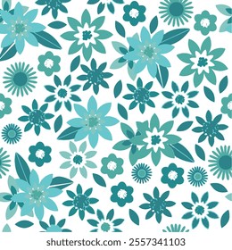 Floral Flower PAttern Fabric design Art Textile Illustration