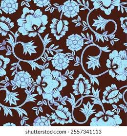 Floral Flower PAttern Fabric design Art Textile Illustration