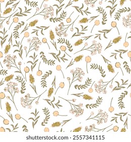 Floral Flower PAttern Fabric design Art Textile Illustration