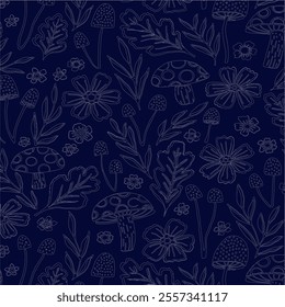 Floral Flower PAttern Fabric design Art Textile Illustration