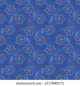 floral flower pattern illustration design and texture and structure pattern and background