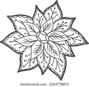 Floral Flower Pattern Print Fabric Vector Stock Image Illustration