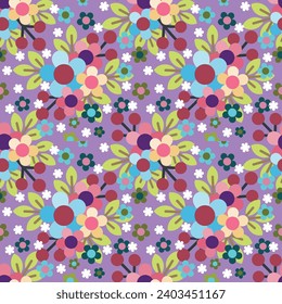 Floral flower pattern and seamless
