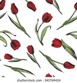 floral flower pattern tulips