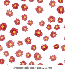 floral flower pattern, vector illustration