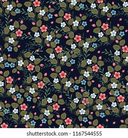 Ilustración de envoltura de fondo de Fondo de pantalla de patrón sin costuras de flores florales