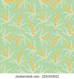 floral flower seamless vector pattern in graphic style and bright colors for stationary, fabric, home decor and more