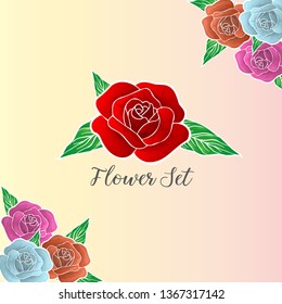 floral Flower set