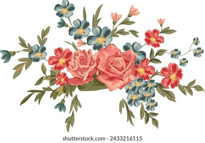 Floral Flowers and Bunch design pattern