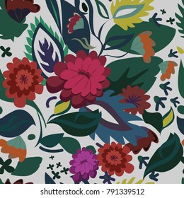 floral flowers vector seamless