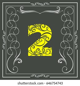 floral font alphabet  typeface  2