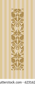 Floral font. Ornament letter on decoration background (see other in my portfolio).