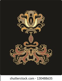 floral form art nouveau