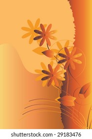 floral fragment for postcard