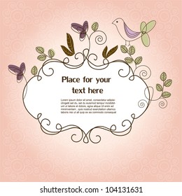 Floral frame